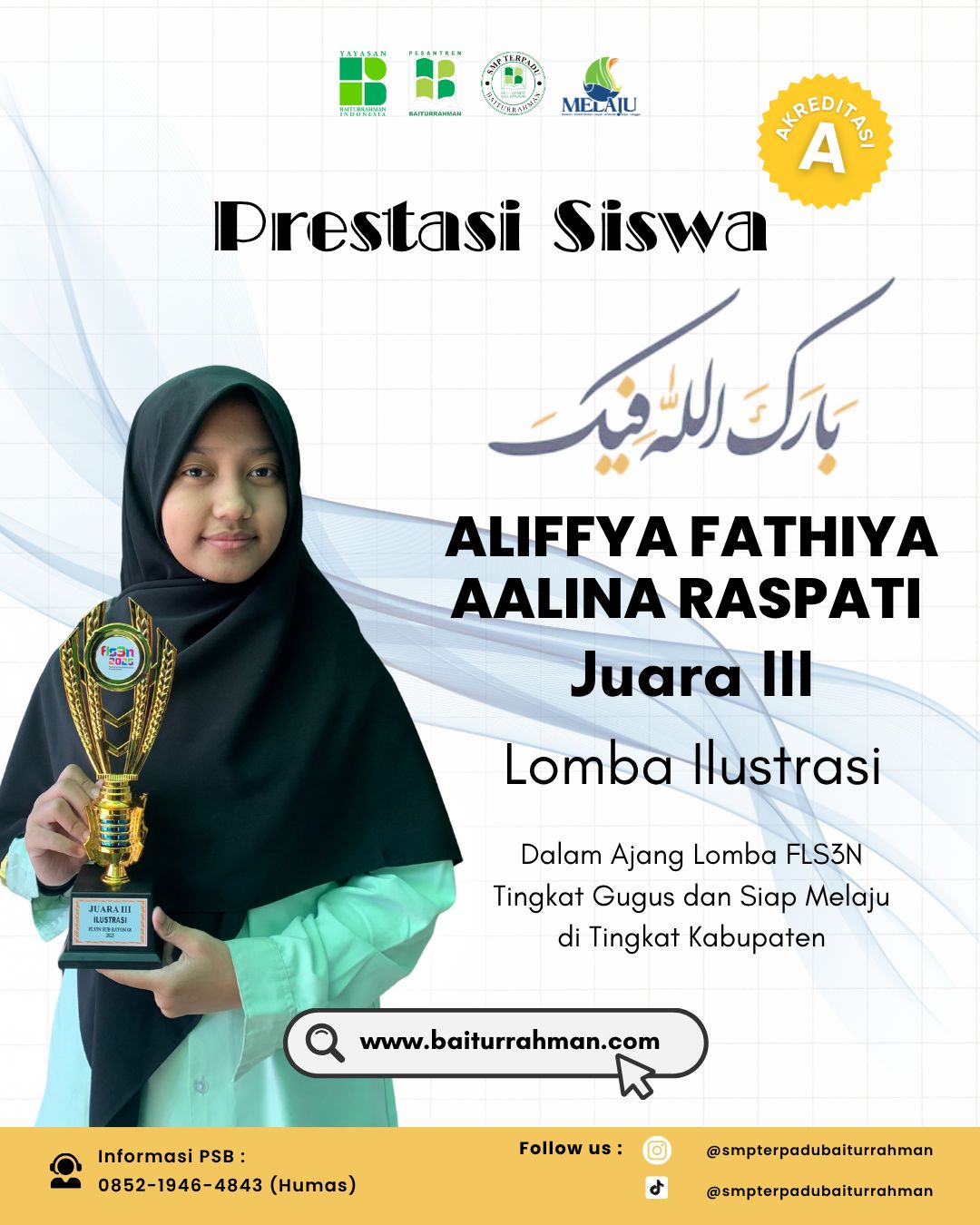 Aliffya Fathiya Aalina Raspati Juara 3 Lomba Ilustrasi